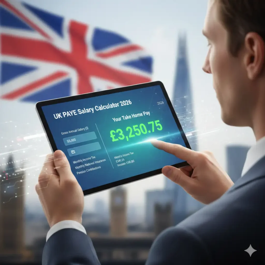 UK PAYE Salary Calculator 2026 Interface